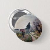 バーナリーズ最古の春/トスカーナの風景 缶バッジ (正面&裏面)