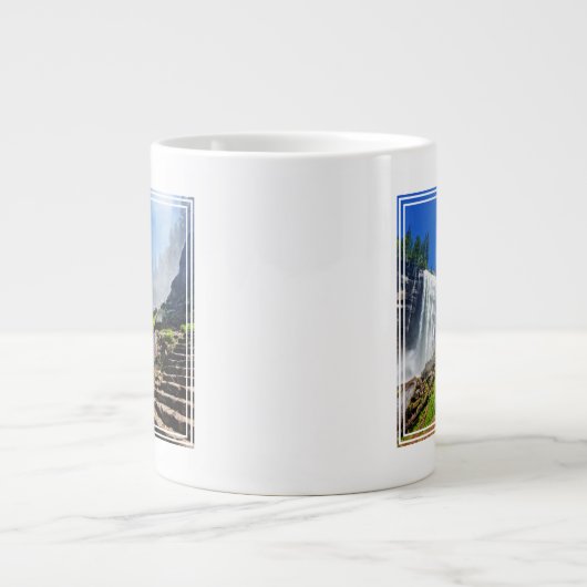 バーナルからのヘビースプレー |ヨセミテ国立公園 ジャンボコーヒーマグカップ (正面)