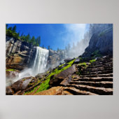 バーナルからのヘビースプレー |ヨセミテ国立公園 ポスター (正面)