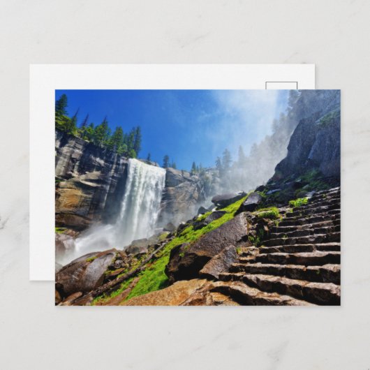 バーナルからのヘビースプレー |ヨセミテ国立公園 ポストカード (正面/裏面)