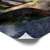 バーナル秋ハイカーアンドレインボー詳細ヨセミテ ポスター (コーナー)