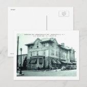 バーナーズ・イン、ニュージャージー州バーナーズビル ヴィンテージ ポストカード (正面/裏面)