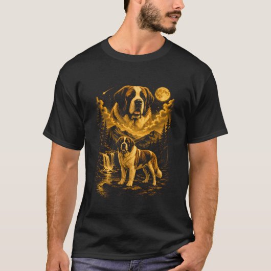 バーナーディン・ハウリング・ムーン Tシャツ (正面)