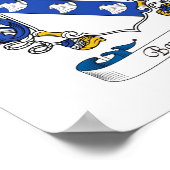 バーナード・コート・オブ・アームズ/家紋 ポスター (角)