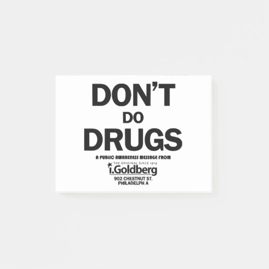 バーナード・サマーに現れる薬を使わない ポストイット (正面)