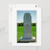 バーナード・ビー将軍の碑 ポストカード (正面/裏面)