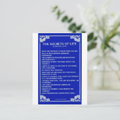 バーナード・レヴィンによる人生の秘密 ポストカード (スタンド正面)