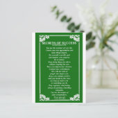 バーナード・レヴィンによる成功の秘訣 ポストカード (スタンド正面)