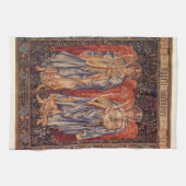 バーナー・ジョーンズの『讃美する天使たち (Angeli Laudantes)』 キッチンタオル (横)