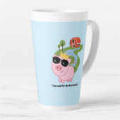 バーニクールピグ引用文 – 巨大なコーヒーマグのためすぎる カフェラテマグ (右アングル)