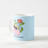 バーニクールピグ引用文 – 巨大なコーヒーマグのためすぎる コーヒーマグカップ (正面左)