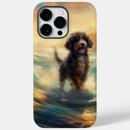 バーニドゥードル ビーチサーフィン絵画  Case-Mate iPhoneケース (裏面)