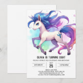 バーニャード デジタル 馬の誕生日 招待状 (正面/裏面)