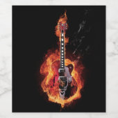 バーニングギターワインラベル ワインラベル (シングルラベル)