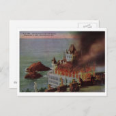 バーニングクリフハウス,サンフランシスコ1907ヴィンテージ ポストカード (正面/裏面)