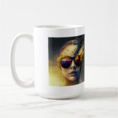 バーニンググクラシックラスマグカップ15オンス コーヒーマグカップ (左)