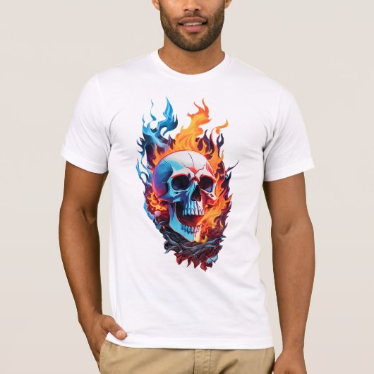 バーニングスカル Tシャツ (正面)