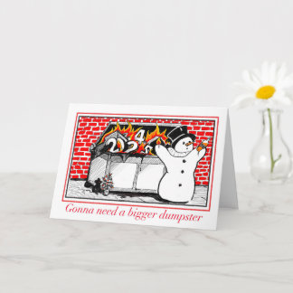 バーニングダンプスターのホリデーカード カード