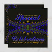 バーニングハートエレクトリックインディゴレース招待状 招待状 (正面/裏面)