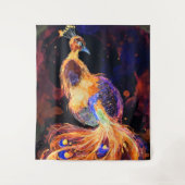 バーニングフェニックスピーコック タペストリー (正面)