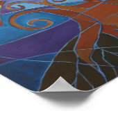 バーニングブッシュモザイクIIプリント ポスター (角)