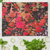 バーニングブッシュ抽象芸術 キッチンタオル (折り畳み)