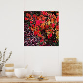 バーニングブッシュ抽象芸術 ポスター (キッチン)