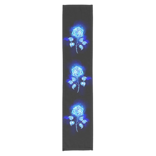 バーニングブルーバラ ショートテーブルランナー (正面)