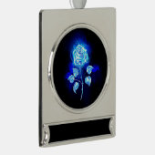 バーニングブルーバラ シルバープレートバナーオーナメント (右)