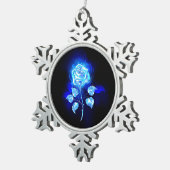 バーニングブルーバラ スノーフレークピューターオーナメント (右)