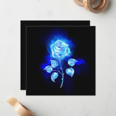 バーニングブルーバラ ノートカード (正面/裏面インサイチュ)