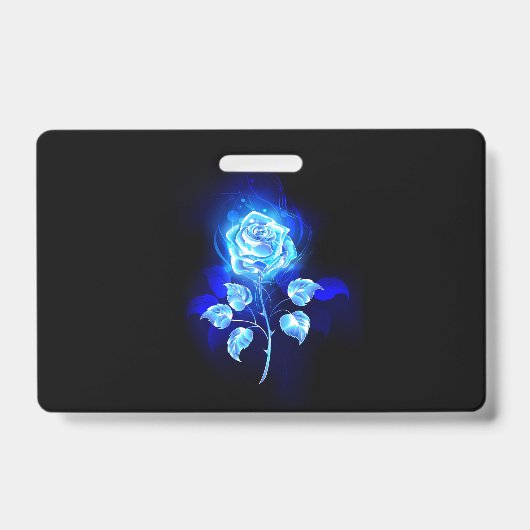 バーニングブルーバラ バッジ (表面)