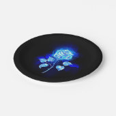 バーニングブルーバラ ペーパープレート (アングル)