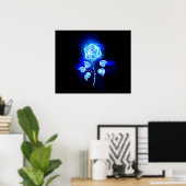 バーニングブルーバラ ポスター (ホームオフィス)