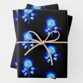 バーニングブルーバラ ラッピングペーパーシート (インサイチュ)