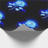 バーニングブルーバラ ラッピングペーパー (角)