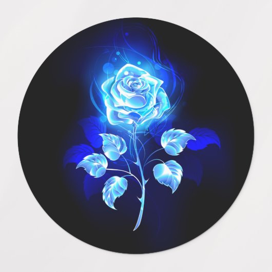 バーニングブルーバラ ラベル (デザイン1)