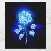 バーニングブルーバラ ワインラベル (シングルラベル)