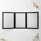 バーニングブルーバラ 三つ折りカード (内部)