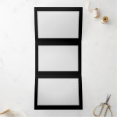 バーニングブルーバラ 三つ折り招待状 (内部)