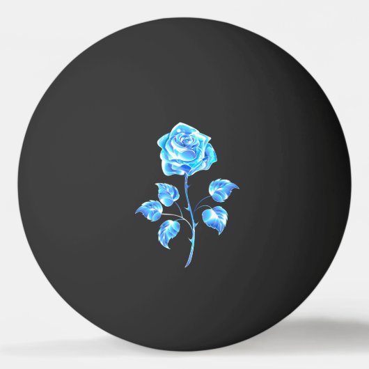 バーニングブルーバラ 卓球ボール (正面)