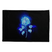 バーニングブルーバラ 枕カバー (裏面-左)