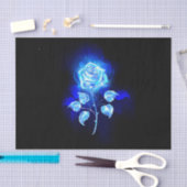 バーニングブルーバラ 薄葉紙 (クラフト)