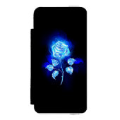 バーニングブルーバラ INCIPIO iPhoneウォレットケース (フォリオ 正面)