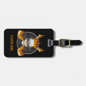 バーニングホッケースティック荷物タグ ラゲッジタグ (正面横)