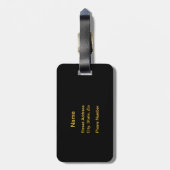 バーニングホッケースティック荷物タグ ラゲッジタグ (裏面縦)