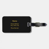 バーニングホッケースティック荷物タグ ラゲッジタグ (裏面横)