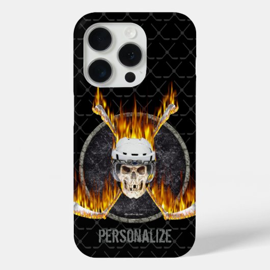 バーニングホッケースティックiPhoneケース Case-Mate iPhoneケース (裏面)