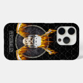 バーニングホッケースティックiPhoneケース Case-Mate iPhoneケース (裏面 (横))