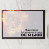 バーニングライオン感動的引用文 ペーパーパッド (インサイチュ)